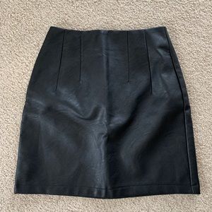 Top shop faux leather mini skirt
